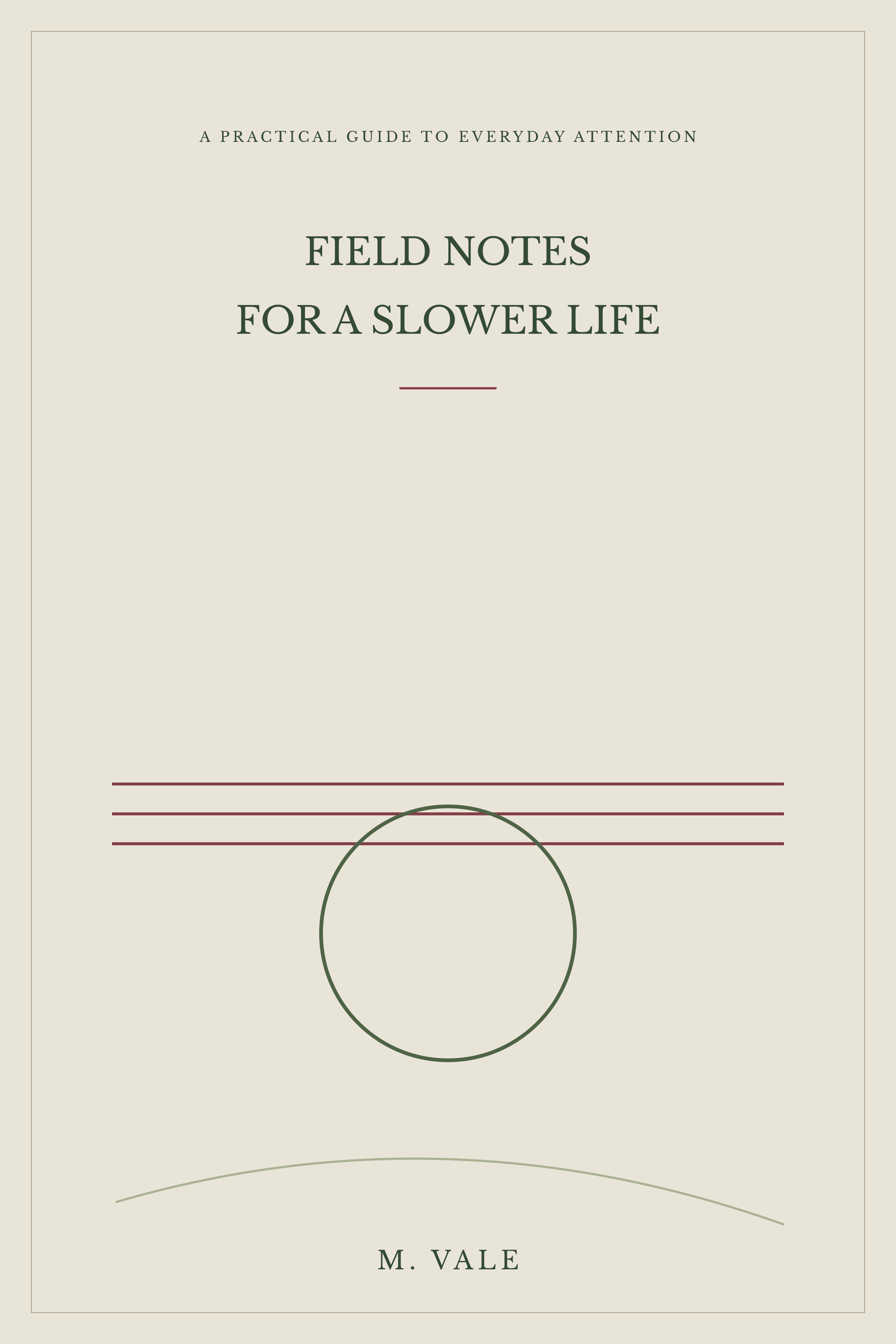 Field Notes fictional cover